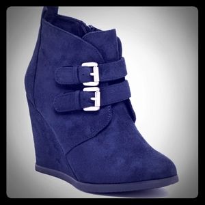 Restricted Wake Up Wedge Ankle Boots
